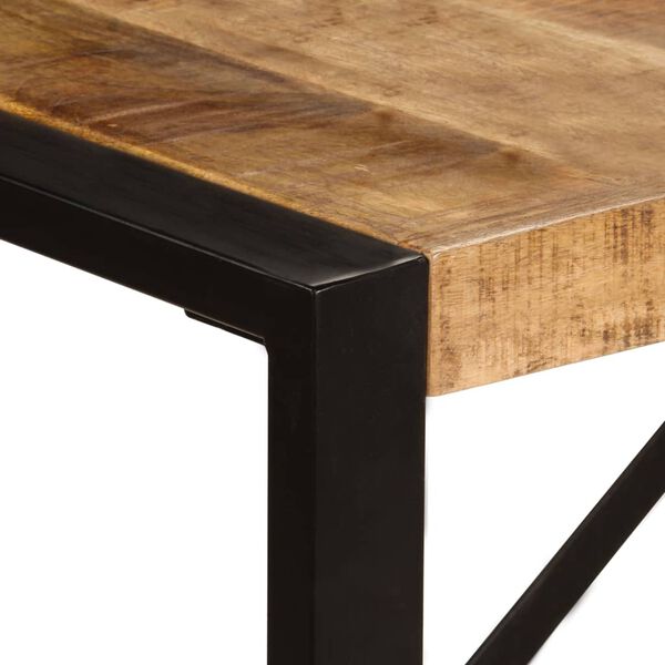 vidaXL Mesa de comedor de madera maciza de mango 220x100x75 cm