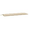 vidaXL Coj&iacute;n de banco de jard&iacute;n tela Oxford beige 180x50x7 cm