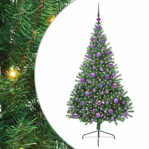 vidaXL &Aacute;rbol de Navidad Artificial Preiluminado Verde 180 cm PVC