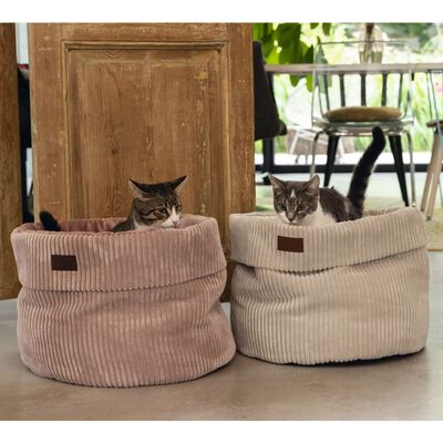 Designed by Lotte Cesta para gatos acanalada rosa 50x35 cm