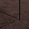vidaXL Alfombra suave y lavable de pelo medio HUARTE Marr&oacute;n &Oslash; 80 CM