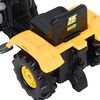 vidaXL Tractor de pedales con excavadora para ni&ntilde;os amarillo y negro