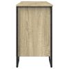 vidaXL Armario lavabo ba&ntilde;o madera ingenier&iacute;a roble Sonoma 91x35x60 cm