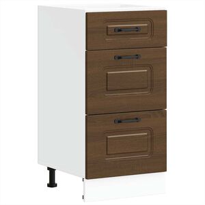 vidaXL Mueble bajo de cocina Kalmar madera ingenier&iacute;a de roble marr&oacute;n