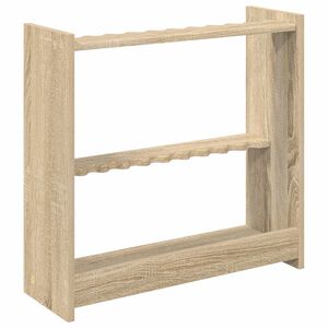vidaXL soporte para tacos de billar Madera de ingenier&iacute;a Sonoma