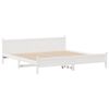 vidaXL Estructura de cama sin colchón madera maciza blanca 200x200 cm