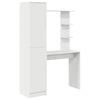 vidaXL Escritorio con estante con almacenamiento con puerta 2 uds.