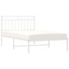 vidaXL Estructura cama sin colchón con cabecero metal blanco 107x203cm