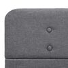 vidaXL Estructura de cama de tela gris claro 100x200 cm