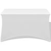 vidaXL Funda el&aacute;stica para mesa 2 uds 183x76x74 cm blanco