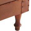 vidaXL Sillón de cuero auténtico marrón