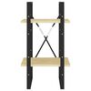 vidaXL Estantería de 2 niveles madera maciza de pino 40x30x70 cm