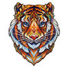UNIDRAGON Rompecabezas Lovely Tiger 700 piezas madera 45x56 cm