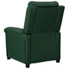 vidaXL Sill&oacute;n reclinable de tela verde oscuro