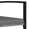 vidaXL Juego de comedor para jardín 5 piezas ratán sintético gris