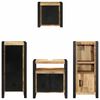 vidaXL Juego de muebles de ba&ntilde;o con caj&oacute;n 4 pcs Madera de mango maciza