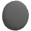 vidaXL Cojines para asiento 2 pcs Gris oscuro &Oslash;40 x 13 cm tela