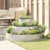 vidaXL Maceta para Jardín Plateado 120 x 120 x 20 cm Acero Galvanizado