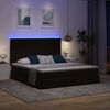 vidaXL Cama con almacenamiento y LED Negro 180 x 200 cm Terciopelo