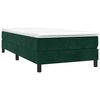 vidaXL Estructura de cama con somier terciopelo verde oscuro 90x190cm