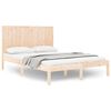 vidaXL Estructura de cama sin colch&oacute;n madera de pino maciza 120x200 cm