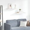 vidaXL Estante flotante pared 2 uds MDF roble y blanco 60x23,5x3,8 cm