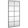 vidaXL Espejo de pared rectangular de hierro negro 50x100 cm