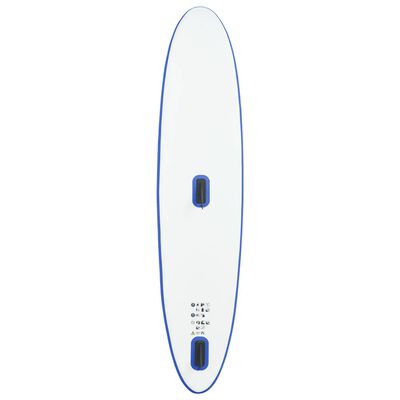 vidaXL Tabla de paddle surf inflable con vela azul y blanca