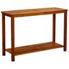 vidaXL Mesa consola de jard&iacute;n madera maciza de acacia 110x40x75 cm