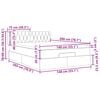 vidaXL Estructura cama otomana colch&oacute;n tela marr&oacute;n oscuro 140x200cm