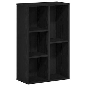 vidaXL Librer&iacute;a de roble negro de 50x25x80 cm, madera de ingenier&iacute;a