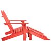 vldaXL Silla Adirondack de jardín 2 plazas madera maciza de abeto rojo