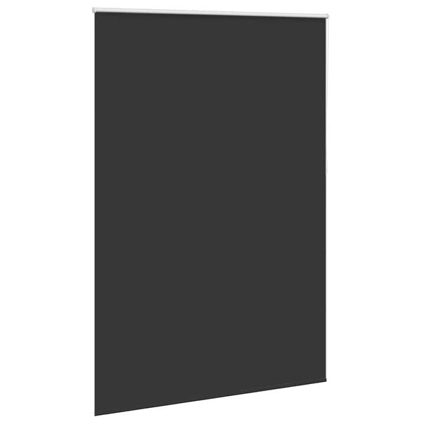 vidaXL Estor enrollable opaco 144,4x230 cm, tela, ancho 140 cm, negro
