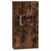 vidaXL Aparador alto madera contrachapada roble ahumado