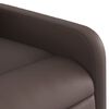 vidaXL Sill&oacute;n reclinable de cuero sint&eacute;tico marr&oacute;n