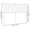 vidaXL Cabecero de metal negro 120 cm