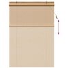 vidaXL Estor enrollable con cortinas Manual Marr&oacute;n 140 x 220 cm Bamb&uacute;