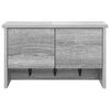 vidaXL Perchero de pared con estante Gris Sonoma 50 x 20 x 30 cm