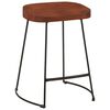 vidaXL Taburetes de bar Gavin 2 uds madera mango maciza 45x38x53 cm