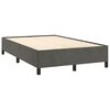 vidaXL Cama box spring colch&oacute;n y LED terciopelo gris oscuro 120x190 cm