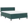 vidaXL Cama tipo Box Spring Verde oscuro 200 x 140 cm Terciopelo