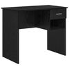 vidaXL Escritorio Roble Negro Madera de ingenier&iacute;a 90 x 49 x 75 cm