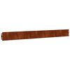 vidaXL Bordes de c&eacute;sped acero corten flexible 10 piezas 10x103 cm