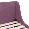 vidaXL Cama para ni&ntilde;os con cabecero Morado 80 x 160 cm Terciopelo