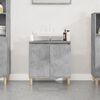vidaXL Armario de lavabo madera contrachapada gris hormigón 58x33x60cm