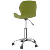 vidaXL Silla de oficina giratoria de terciopelo verde claro