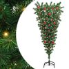 vidaXL &Aacute;rbol de Navidad Artificial Pre-iluminado al Rev&eacute;s con Juego de Bolas