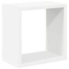 vidaXL Estantes cubo de pared 2 unidades blanco 26x15x26 cm