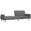 vidaXL Sofá cama de 2 plazas tela gris claro