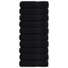 vidaXL Toallas de ducha FROGN 10 uds negro 70x140 cm 360 g/m&sup2;